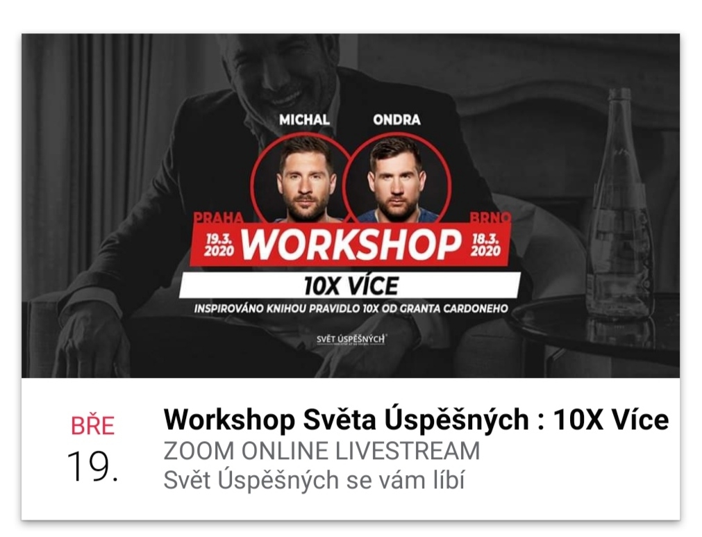 Workshop: 10X více